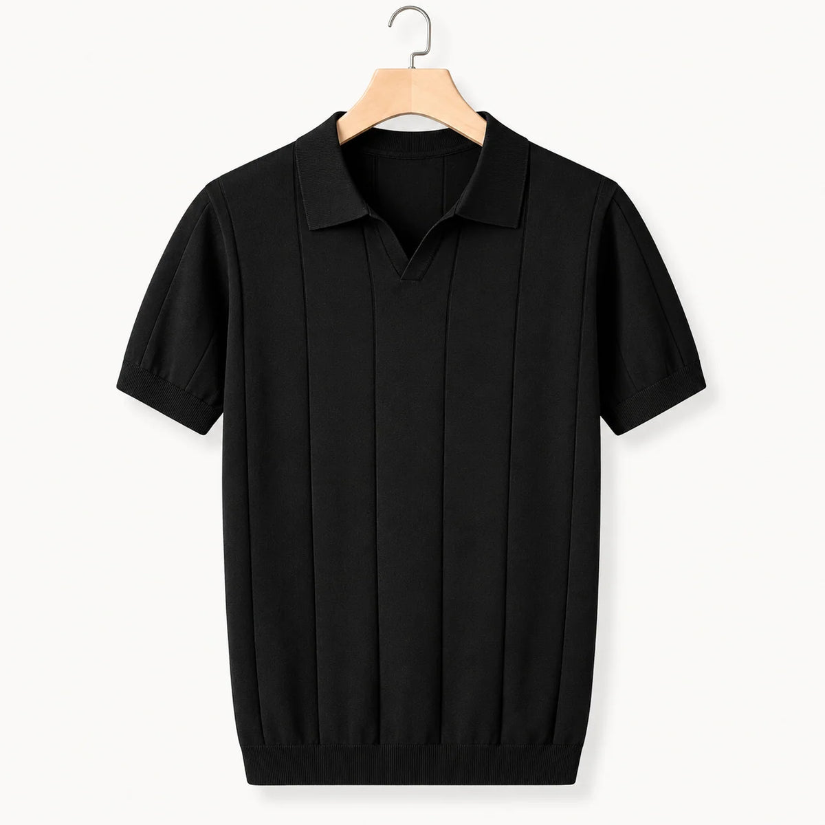 Men's Polo Shirt | Knitted Slim Fit & Ribbed Cotton