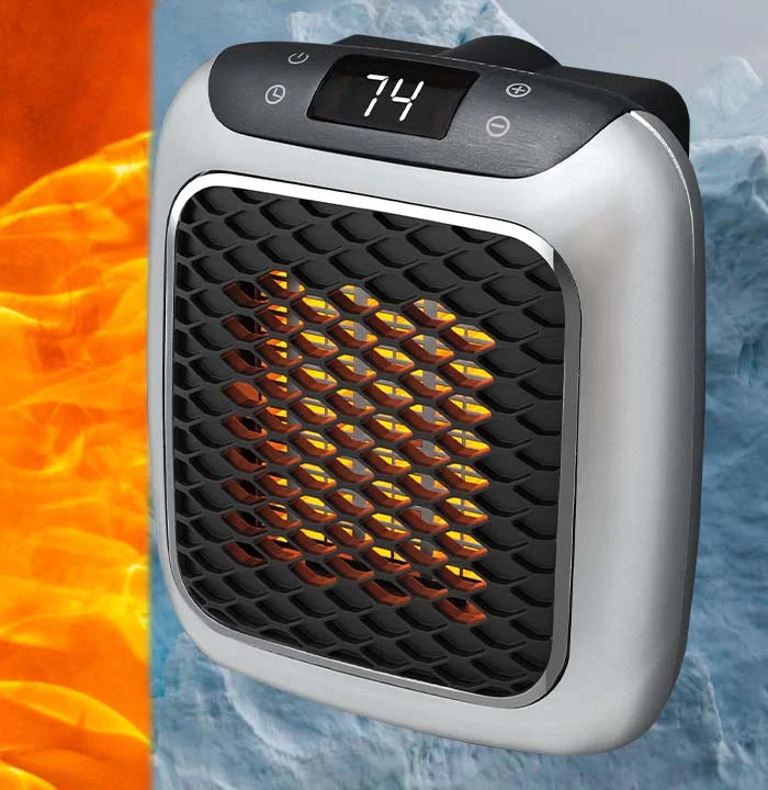 Space Heater | Portable & Quiet | Adjustable Timer & Tip-Over Protection