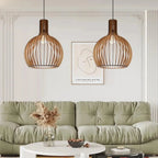 Pendant Lamp | Scandinavian Wood & Metal | 3 Sizes