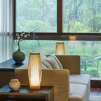 Table Lamp | Japanese Zen Bamboo & Warm Ambient Light | E27 Socket