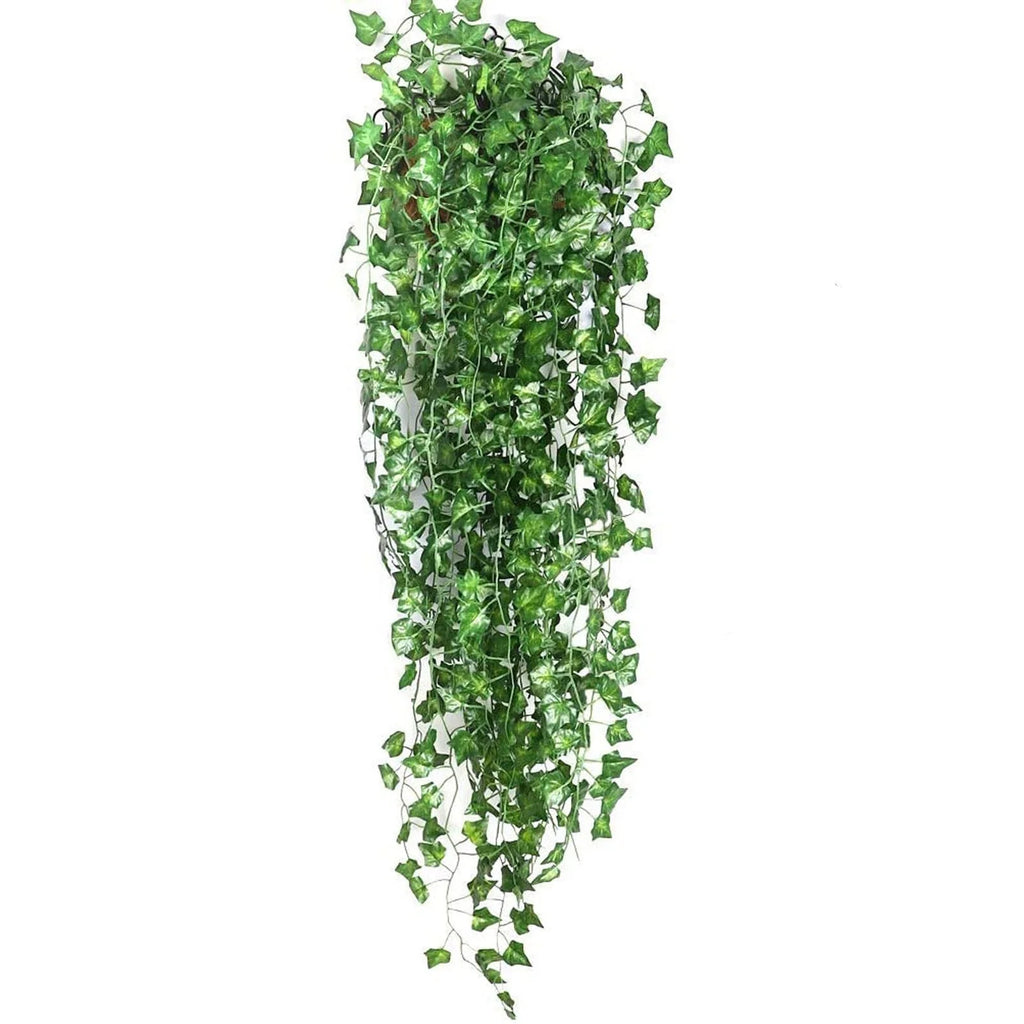 Artificial Ivy Strips | Lifelike Evergreen Leaves & Maintenance-Free | Set of 12