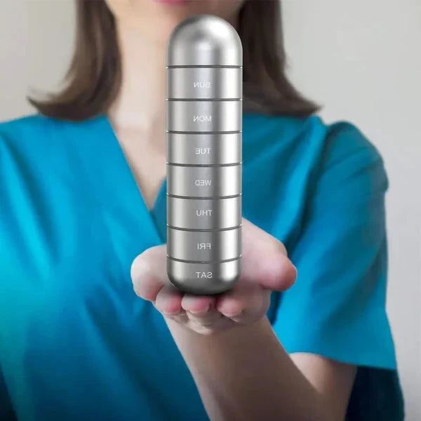 Pill Organizer | Modular Aluminum & Waterproof O-Ring | 7-Day
