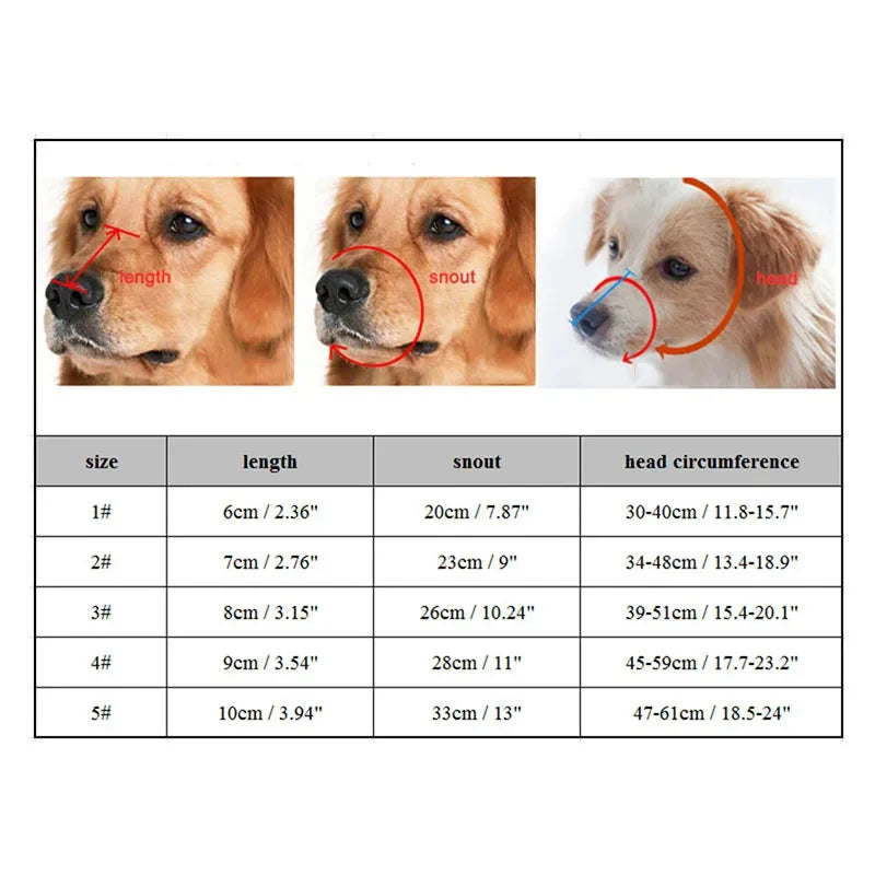 Dog Muzzle | Soft Silicone & Adjustable Straps