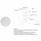 LED Wall Light | IP65 Metal Housing & Integrated LED | Round & Square