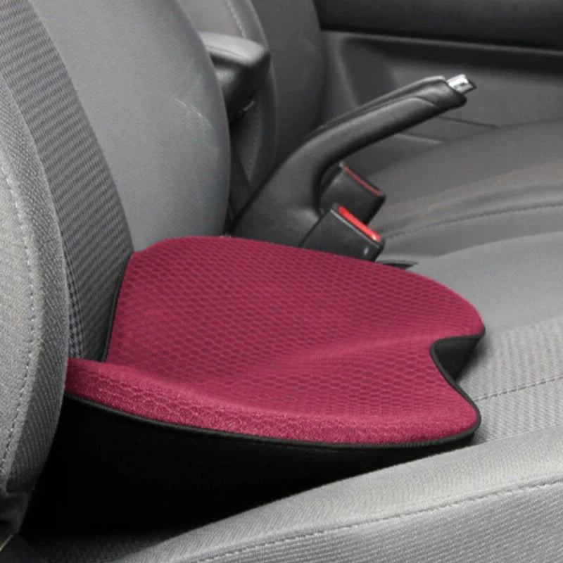 Car Seat Cushion | Ergonomic Memory Foam & Lumbar Support | 3.5 in Height Boost