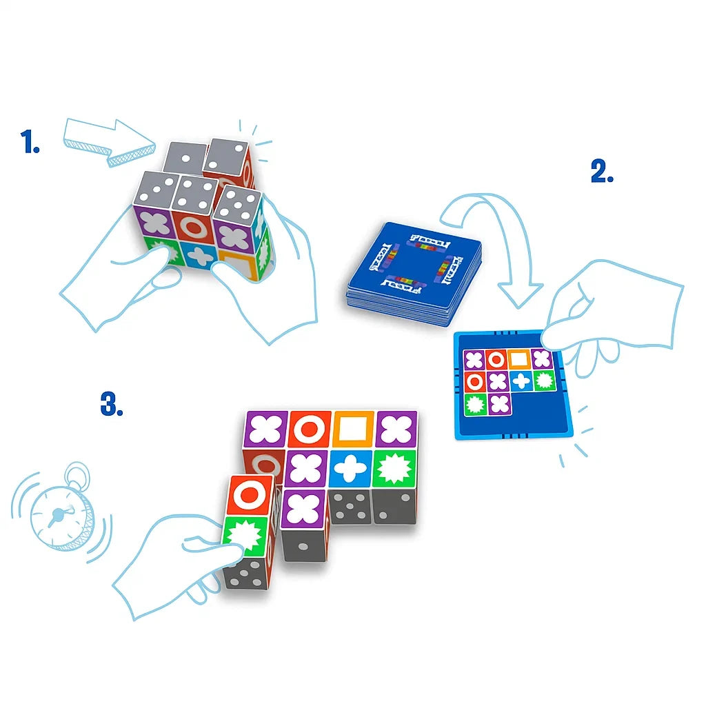 Logic Game | Symbol Dice & Sturdy Cards | Ages 7+