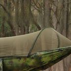 Outdoor Hammock | Integrated Mosquito Net & Sun Canopy | 260 x 140 cm
