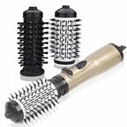 Hair Dryer Brush | 2-In-1 Rotating Styler | Interchangeable Brushes