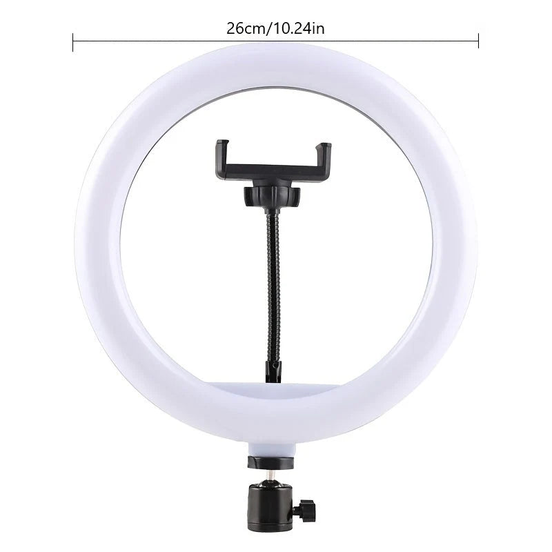 Ring Light | LED Lighting & Adjustable Tripod | 10-Inch