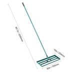 Lawn Leveling Rake | Wide Aluminum Base & Ergonomic Long Handle | 91 x 25 cm