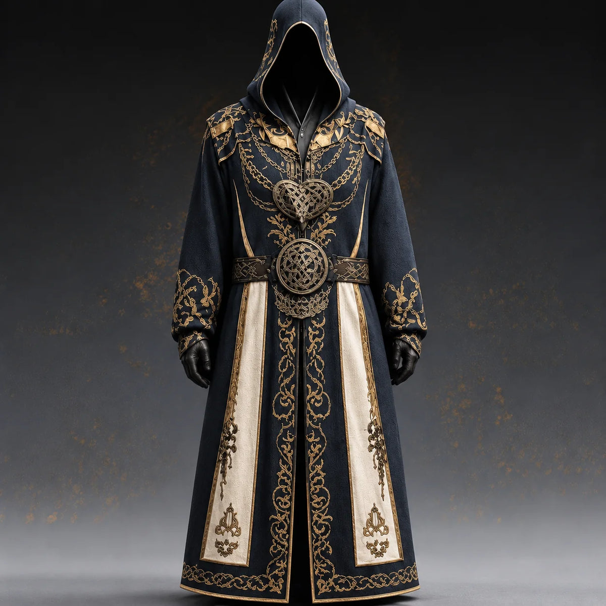 Men’s Medieval Costume | Hooded Celtic-Inspired Design | Full-Length