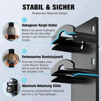 Cap Wall Mount | Shape-Preserving Clips & Space-Saving | Holds 10 Caps
