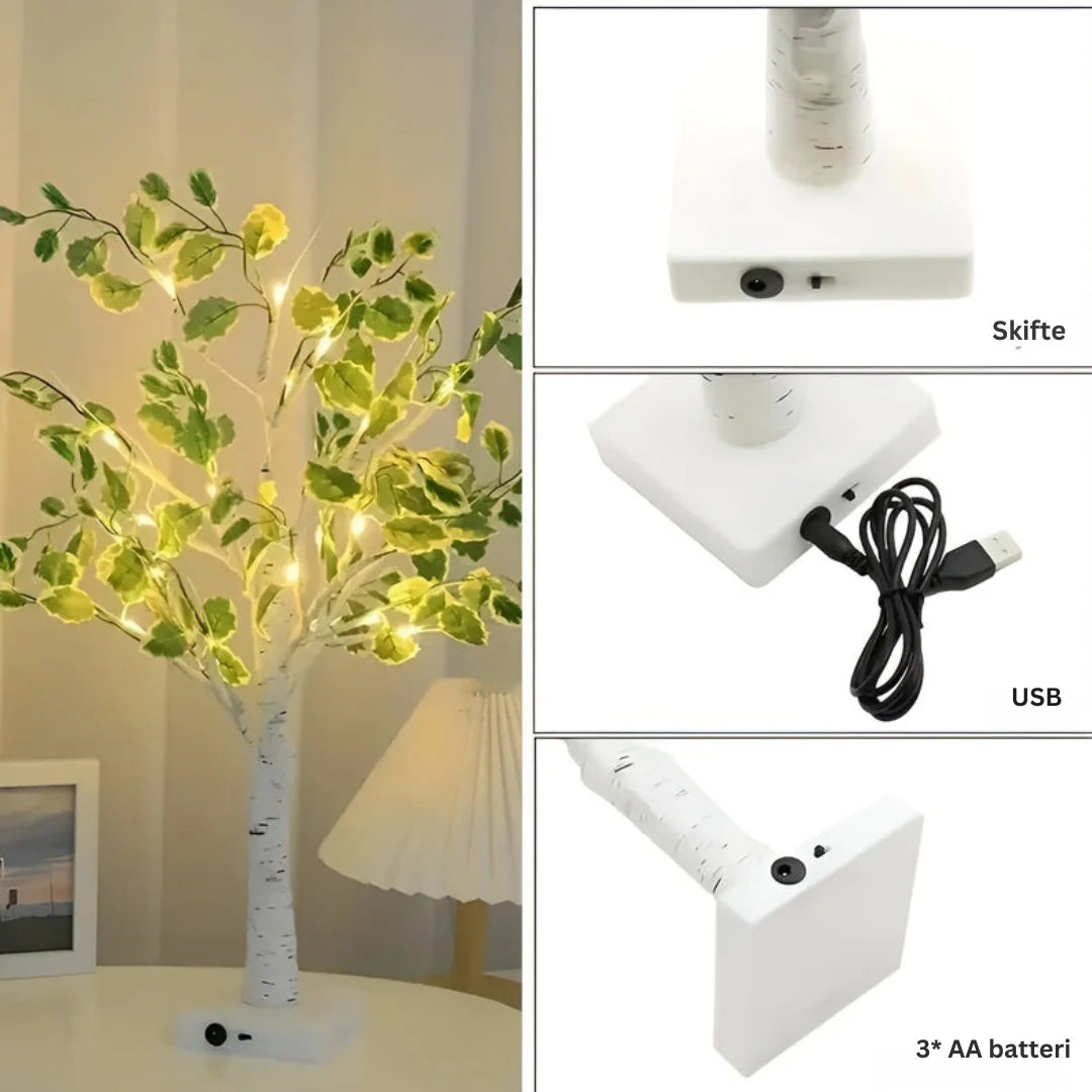 Table Lamp | Wood-Inspired Design & Warm LED