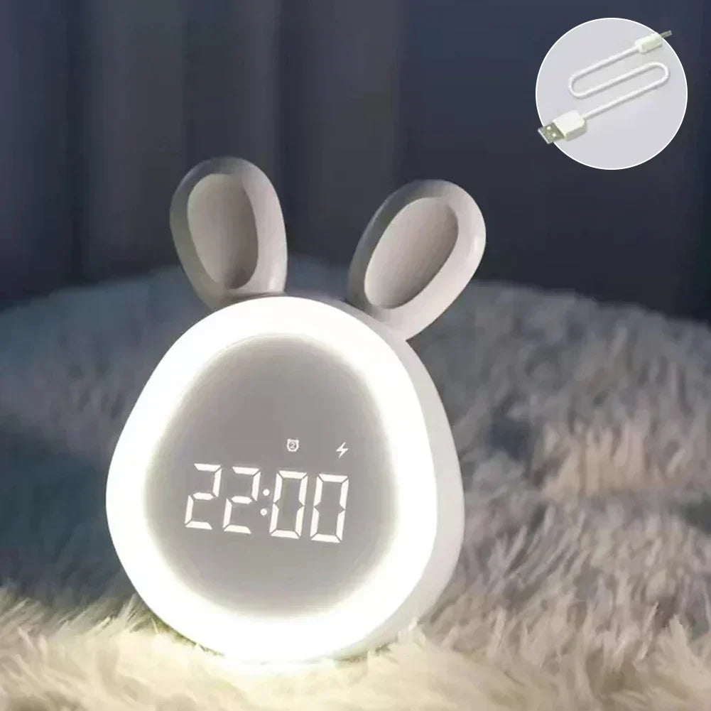 Kids Alarm Clock | Digital LED Night Light & Adjustable Brightness