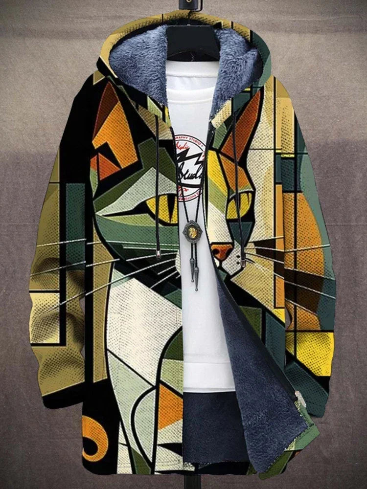 Women's Jacket | Artistic Print & Comfortable Warmth