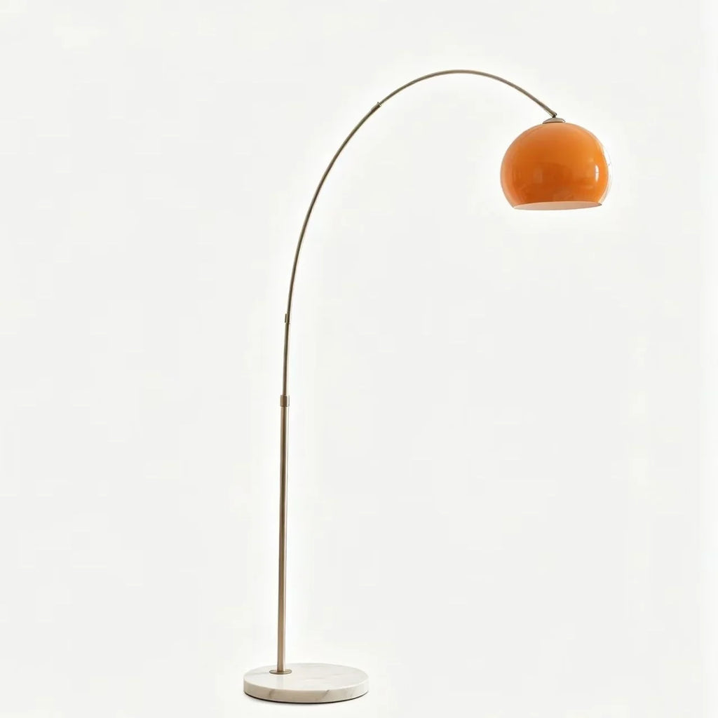 Arc Floor Lamp | Curved Design & Height-Adjustable | Warm Ambient Light