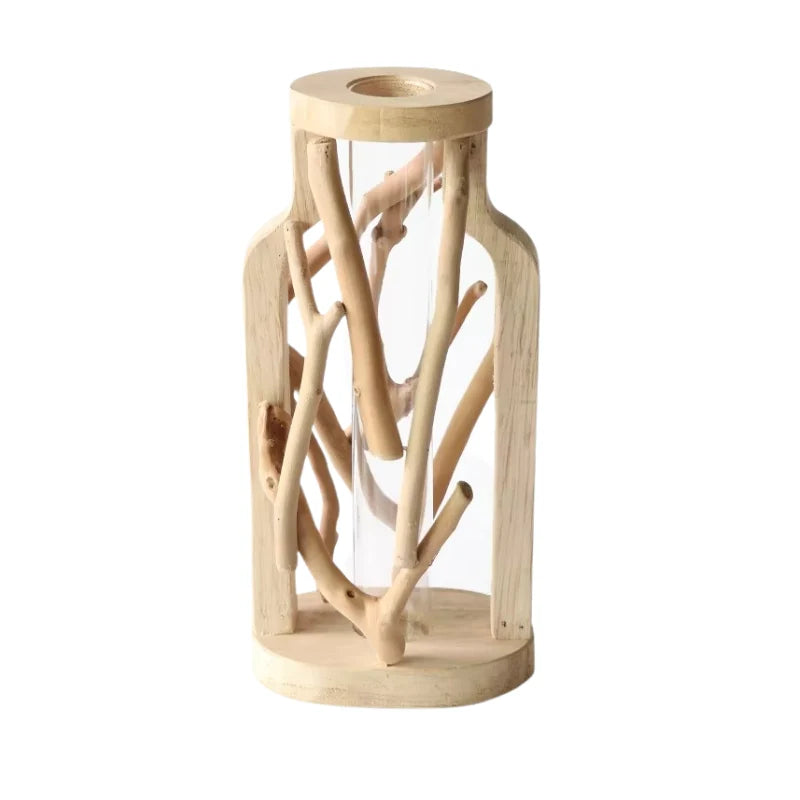 Vase | Bamboo & Wood Branch Design