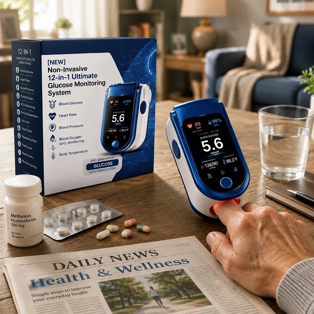 Glucose Monitor | Non-Invasive Needle-Free | Daily Health Tracking