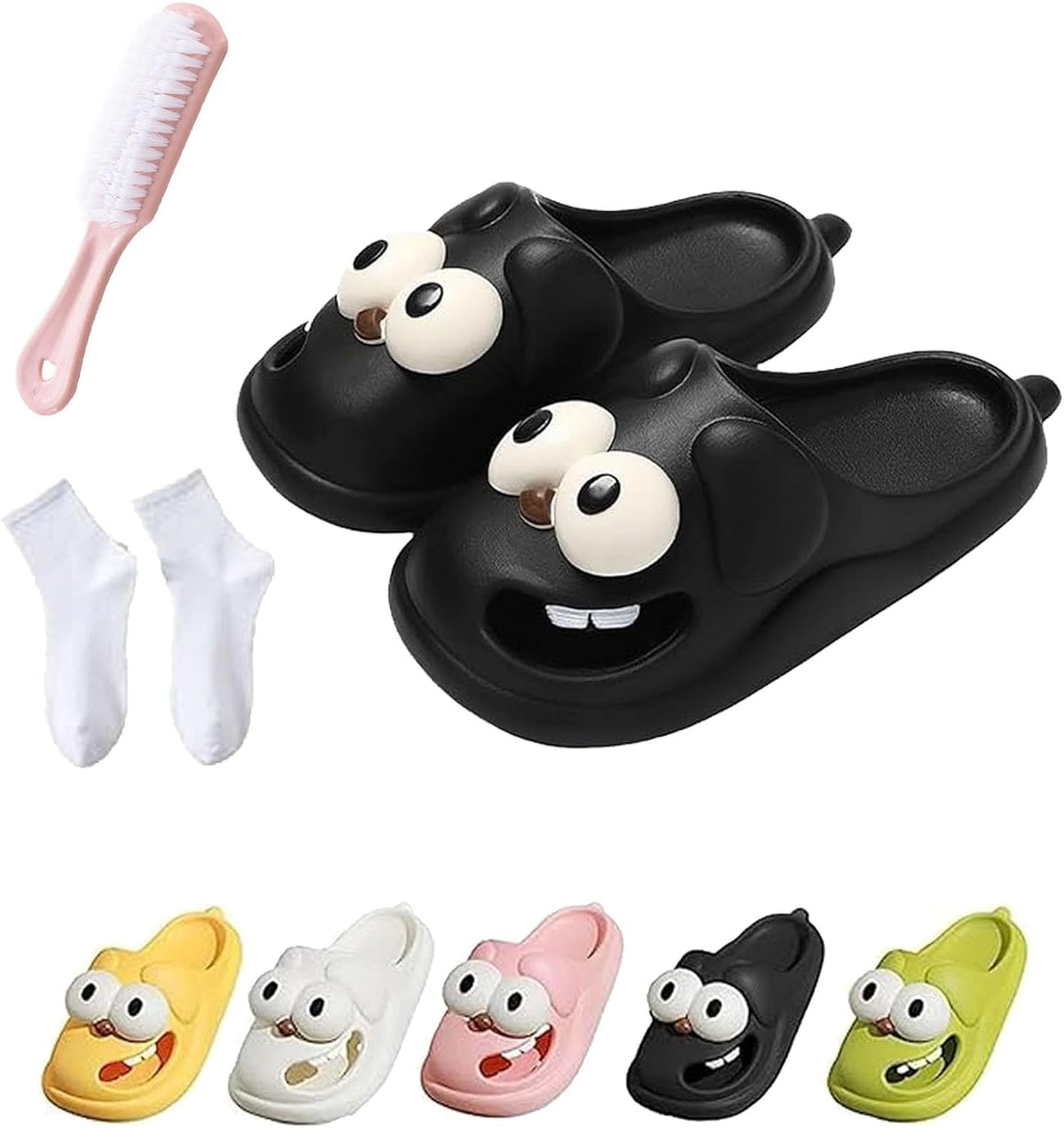 Slippers | Soft Fabric & Non-Slip Rubber Sole