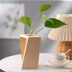 Flower Vase | Tubular Wooden Stand