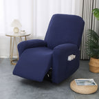 Recliner Cover | Stretch Fabric & Side Pocket | 4-Piece Set