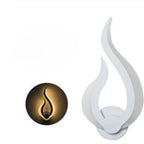 Wall Lamp | Flame-Shaped Flickering LED & Energy-Efficient | Gold & White Options