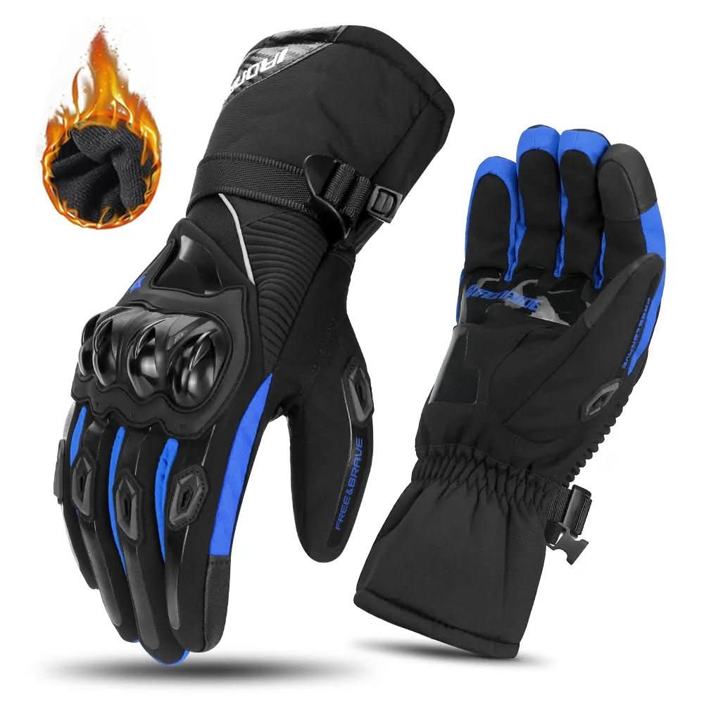 Motorcycle Gloves | Waterproof & Fleece-Lined | Touchscreen Compatible