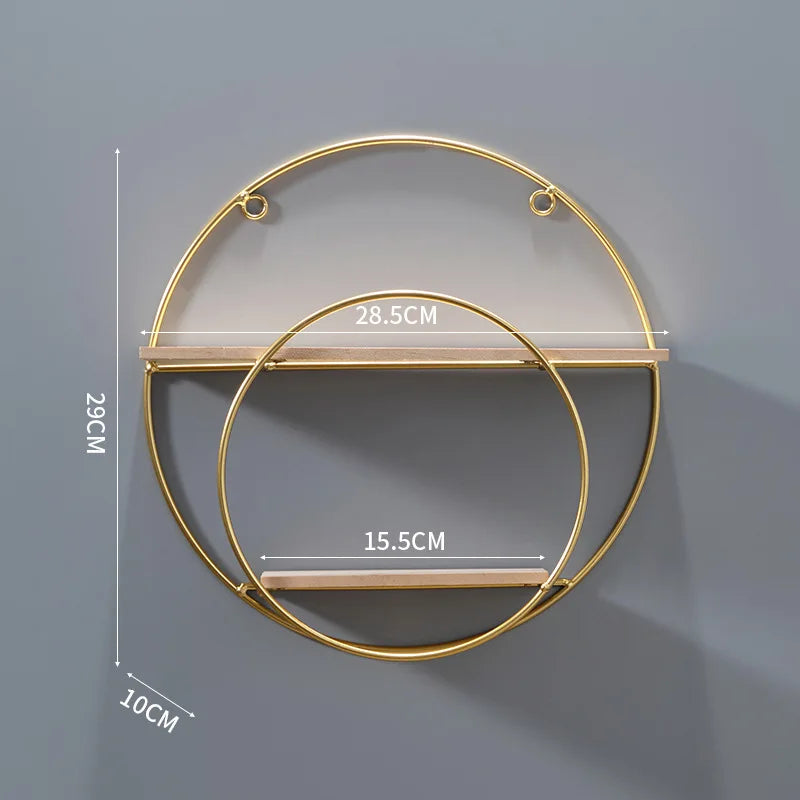 Wall Shelf | Double Circle & No-Drill
