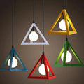 Pendant Light | Vintage Pyramidal & Wrought Iron | Warm Glow