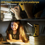 Emergency Radio | Solar & Hand-Crank Charging | SOS Alarm & LED Lights