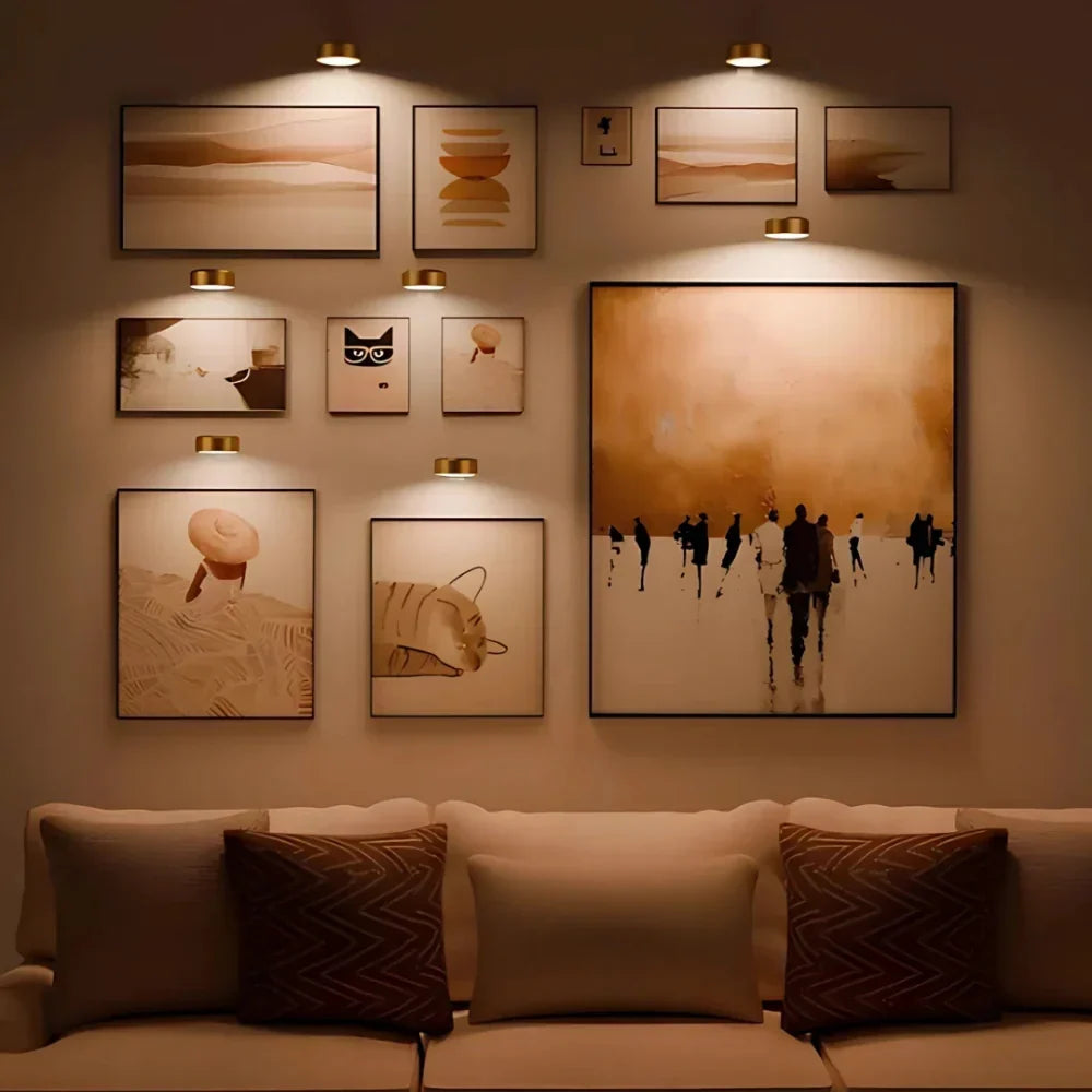 Picture Lights | Cordless Rechargeable LED | Remote Control & 3 Light Colors