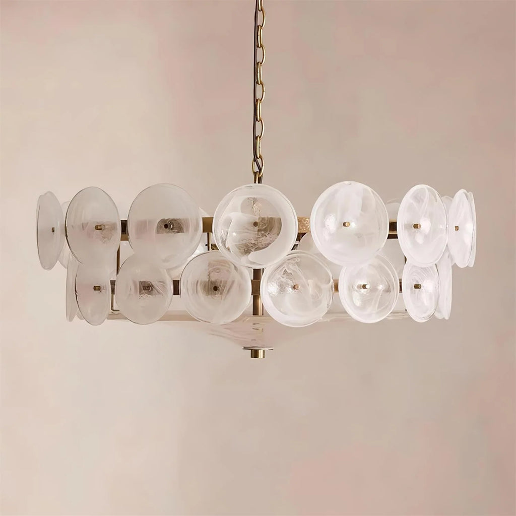 Ceiling Pendant Light | Metal & Glass | Dimmer Compatible