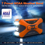 Emergency Radio | NOAA Alerts & Triple Charging | 10000mAh Power Bank
