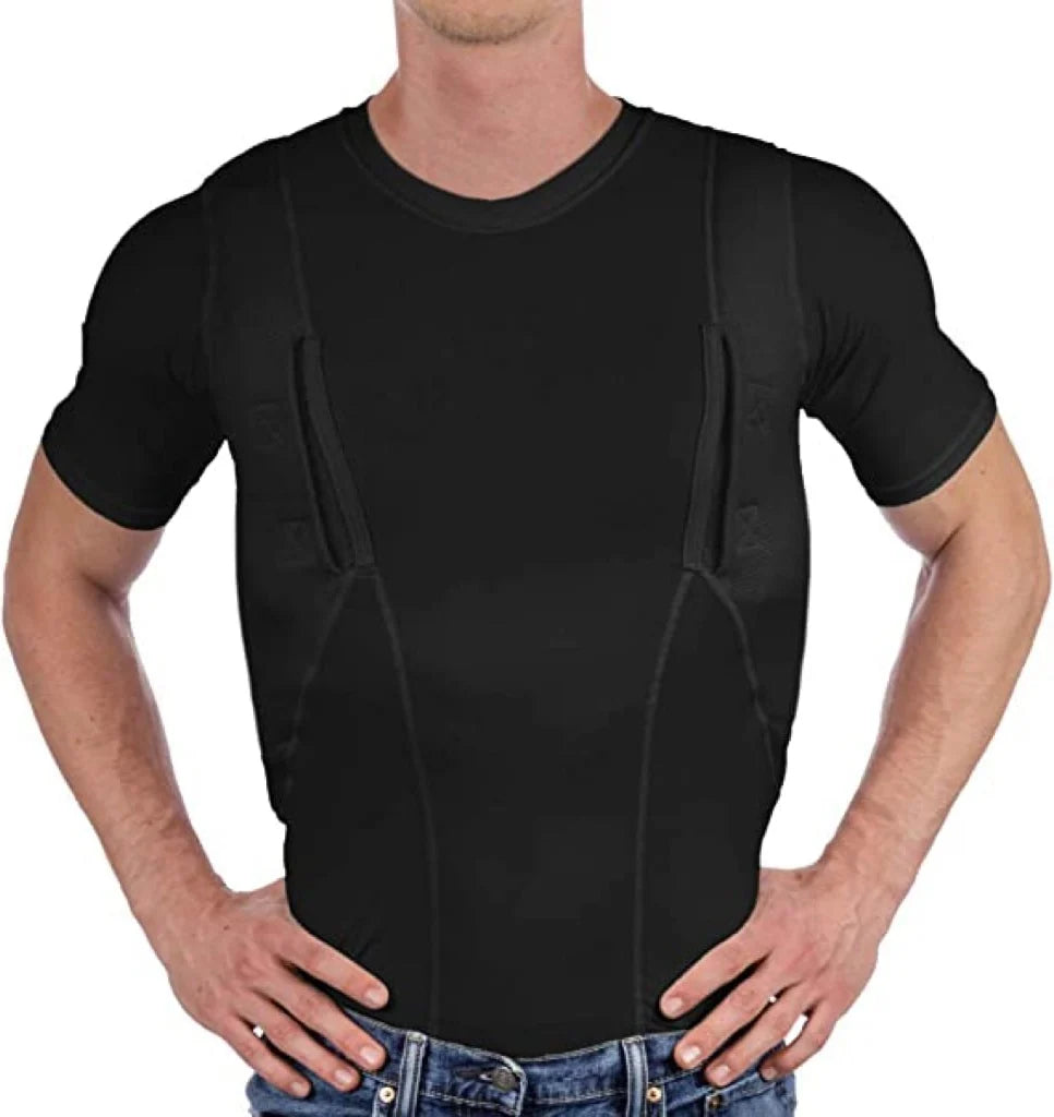Concealed Carry T-Shirt | Dual Holster & Moisture-Wicking Compression Fit