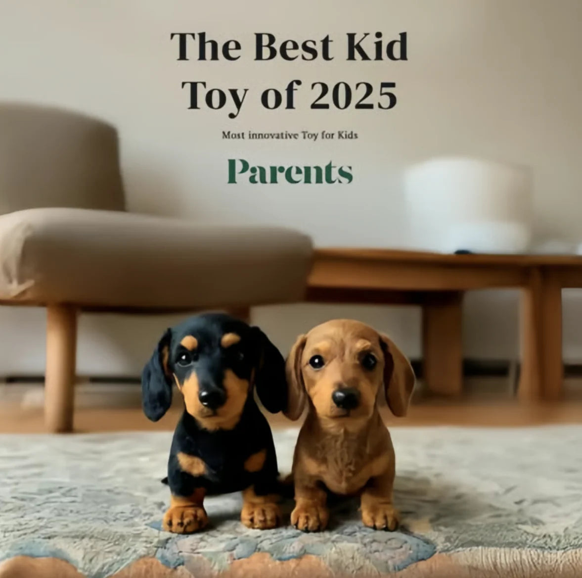 Plush Dog Toy | Touch-Activated Movements | Wagging Tail & Moving Eyes