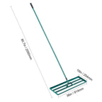 Lawn Leveling Rake | Wide Aluminum Base & Ergonomic Long Handle | 91 x 25 cm