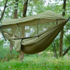 Outdoor Hammock | Integrated Mosquito Net & Sun Canopy | 260 x 140 cm