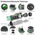 Monocular | Ultra-Zoom & Multi-Coated HD Glass | Smartphone Mount
