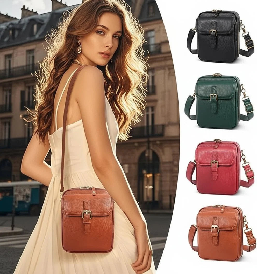 Crossbody Bag | Compact Anti-Theft Zippers & Durable Fabric
