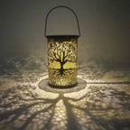 Lantern | Solar-Powered Wooden Shadow-Projecting & Weather-Resistant