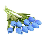 Artificial Tulip Stems | Realistic Silk-Like Blooms | Set of 10