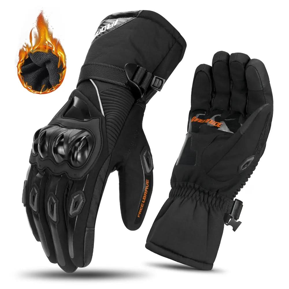 Motorcycle Gloves | Waterproof & Fleece-Lined | Touchscreen Compatible