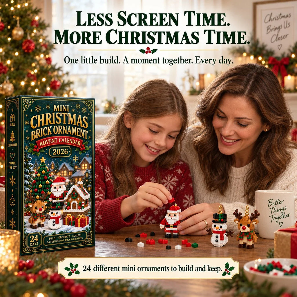 Advent Calendar | Mini Building Sets & Hanging Ornaments | 24 Days