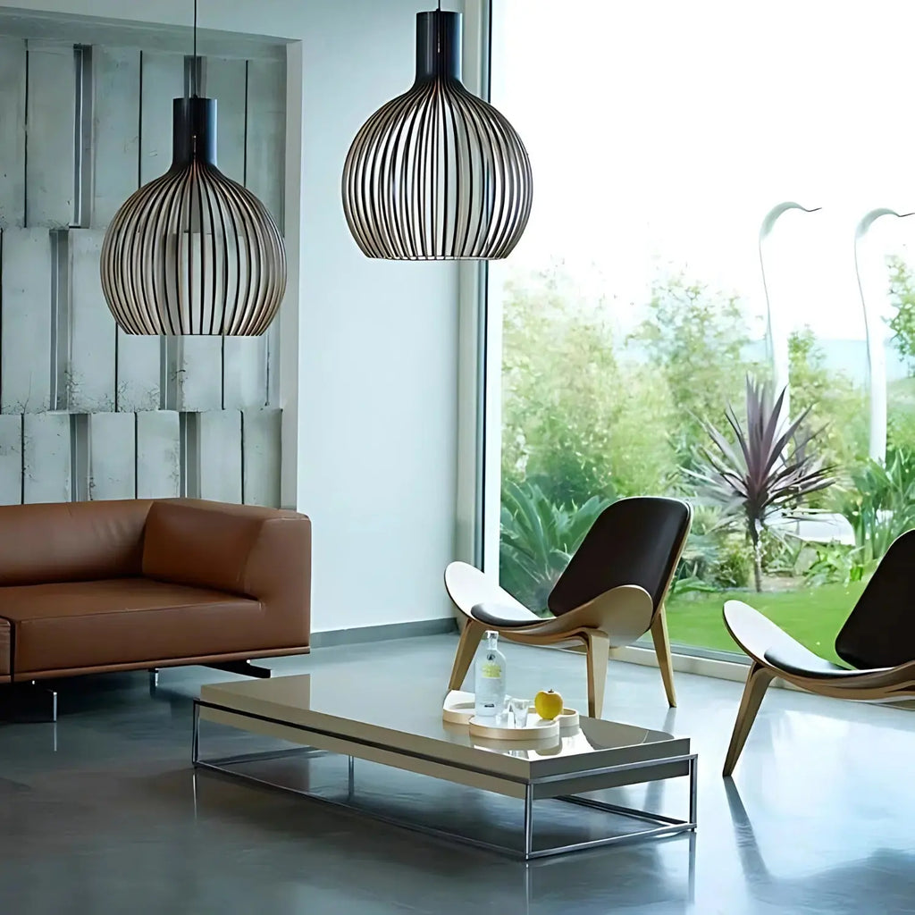 Pendant Lamp | Scandinavian Wood & Metal | 3 Sizes