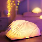 Book Lamp | Foldable Wooden & USB-Rechargeable