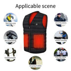 Heated Vest | 9-Zone Heating & Dual Controls | USB Power Bank Compatible