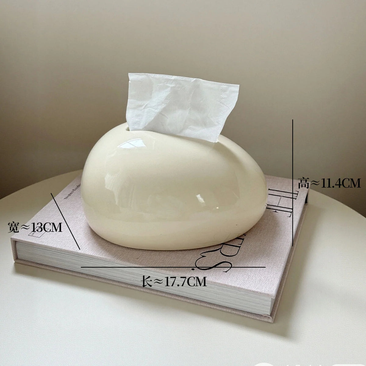 Tissue Box Holder | Modern Abstract Design & Glossy Finish