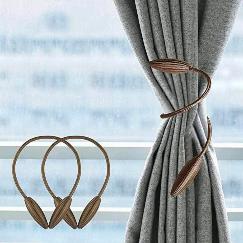 Curtain Tieback | Moldable Aluminum Core & Fabric-Friendly | 53 cm