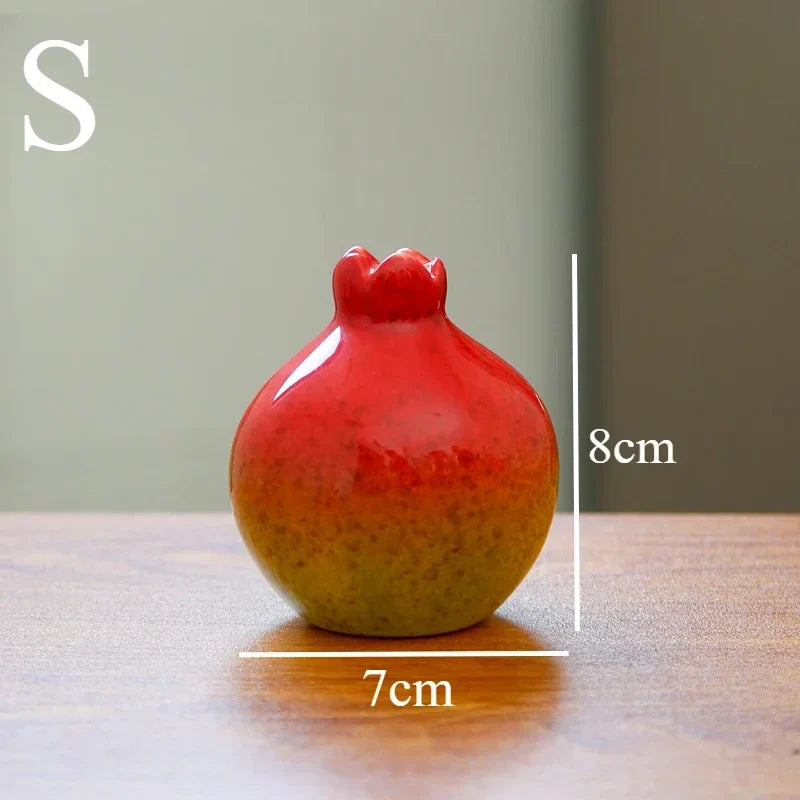 Vase | Pomegranate-Inspired Sculptural & Hand-Shaped | For Dried Flowers