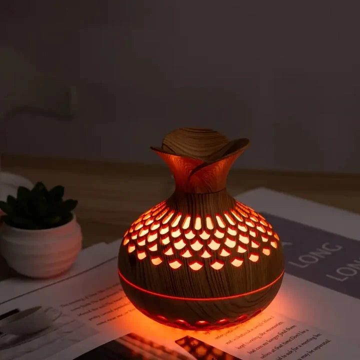 Humidifier | Wood Grain & LED Night Light